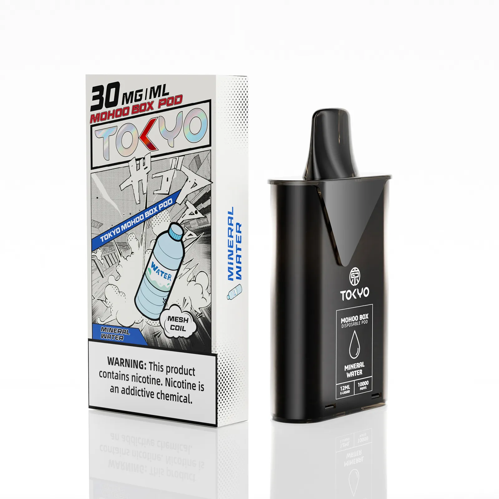 礦泉水味 東京魔盒電子煙彈 - 溫和清新,如飲山泉:圖片 2