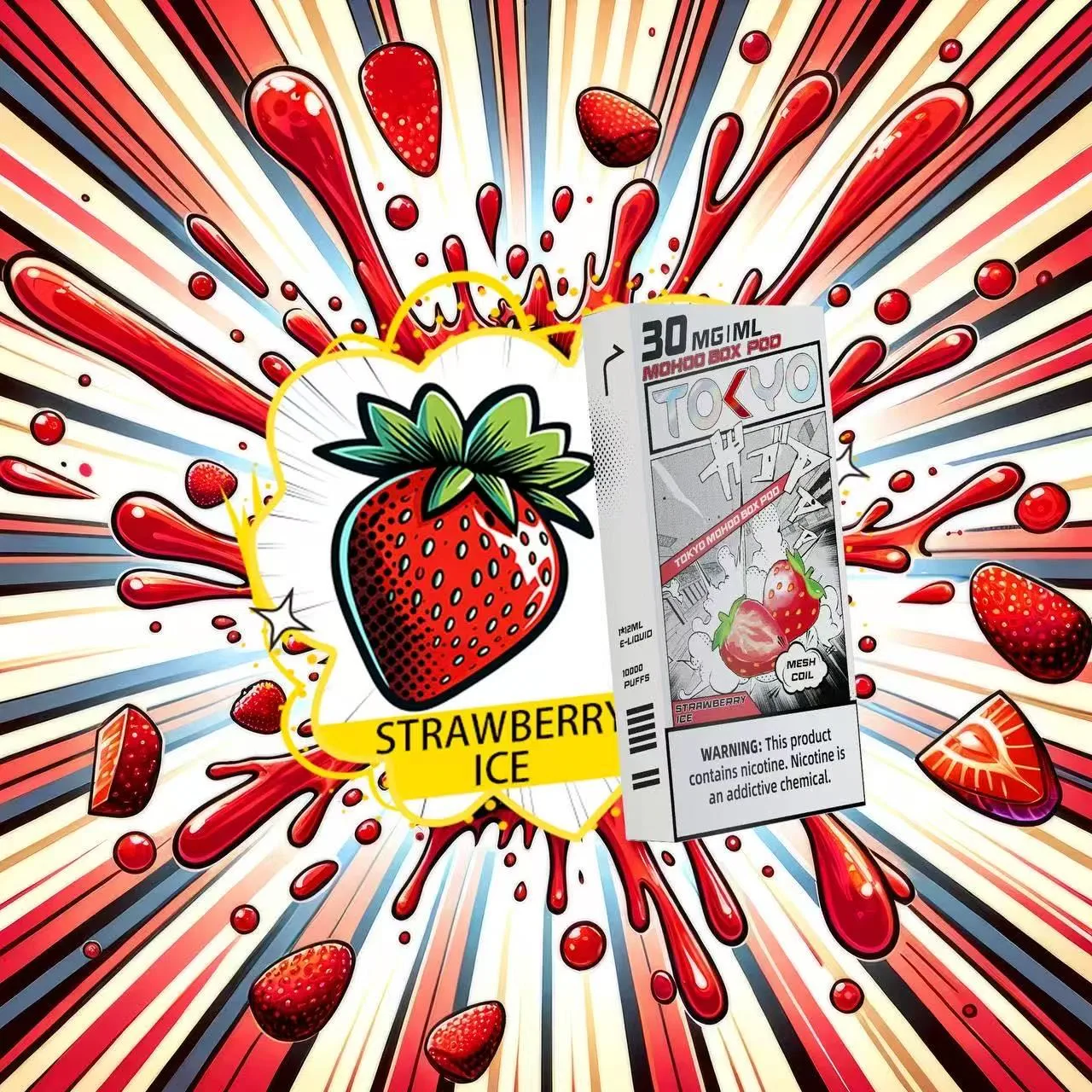 草莓味 東京魔盒電子煙煙彈